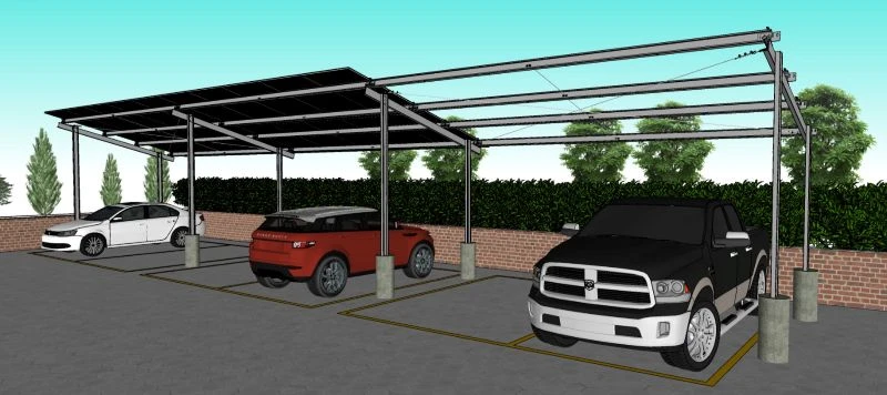 Carport solar residencial