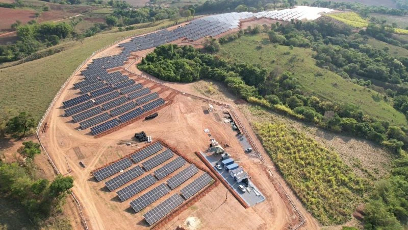 Estrutura para placa solar