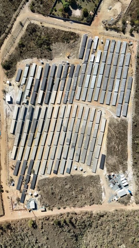 Estrutura de solo fotovoltaico