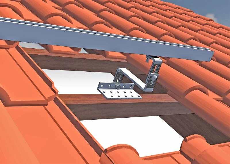 Suporte para painel solar telhado cerâmico na Bahia